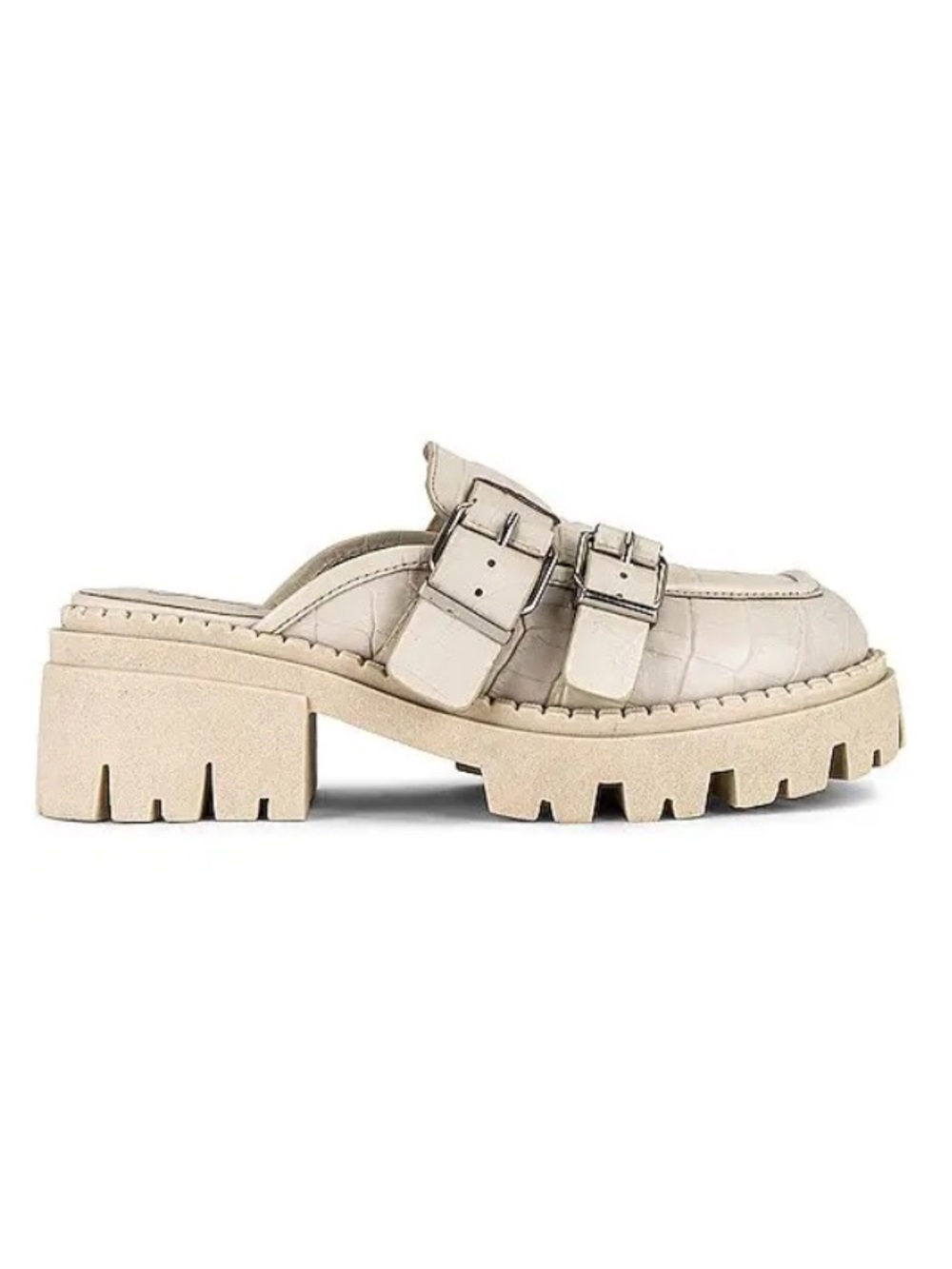 Free People Buckle Lyra Lug Loafer — Cream
